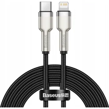 Datový kabel USB kabel Baseus USB-C - Lightning 1 m Černý (CATLJK-A01)