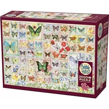 Puzzle Cobble Hill Puzzle puzzle 2000dílné Puzzle Motýli a květiny