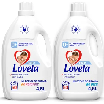 Prací prostředek Lovela Baby Hypoalergenní prací mléko na bílé a barevné prádlo 2x 4,5 l