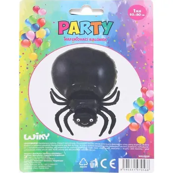 Balónek Wiky Balónek nafukovací Pavouk černý 53x80 cm