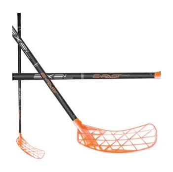Florbalová hůl Exel E-FAST PRO ANTRASITE 2.6 OVAL MB Florbalová hůl černá / broskvová, Pravá (pravá ruka dole), 103cm (=113cm)