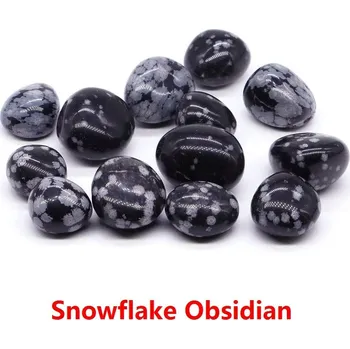 Leštěné kameny | dekorační minerály - Sněhová vločka Obsidian , 200 g