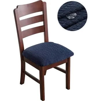 Potah na židli Voděodolný elastický potah na židli | bytový textil - Styl 2 - Námořnická modř , 1 ks