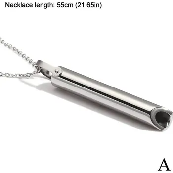 Náhrdelník Elegantní ocelový dámský náhrdelník pro klid | náhrdelník, šperk s píšťalkou - 1