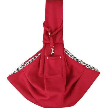 Taška pro psa a kočku Stylová cestovní taška pro psy a kočky | přenosná taška - Vínově červené