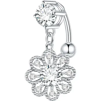 Piercing Piercing do pupíku s kamínkem | šperk - Styl 27 , 1PC