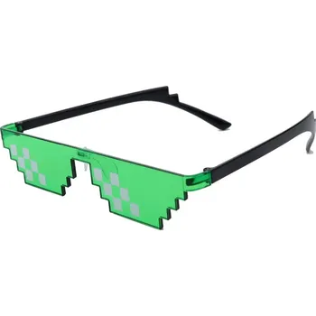 Sluneční brýle Retro pixelové sluneční brýle unisex party | ochrana zraku - Zelená-B