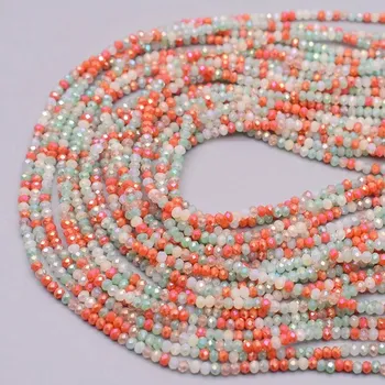 Korálek Barevné skleněné korálky 2mm mix | šperky cca 162 ks - A9 2mm