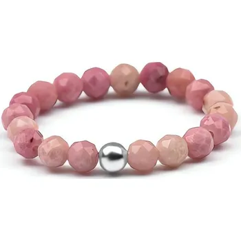 Prsten Korálkový prsten s rodonitem POL-R01 Agato / Obvod: 53 mm - 53 mm