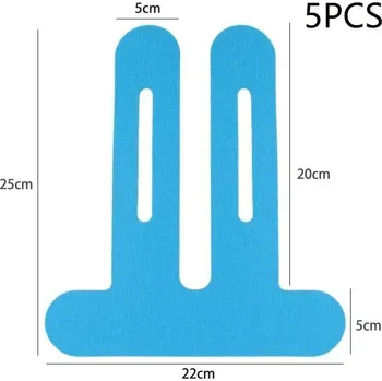 Voděodolná kineziologická tejpovací páska na koleno | sportovní bandáž - 5 ks modrých