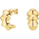 Designové pozlacené půlkruhové náušnice Statement JESBG-J1195 Rosefield