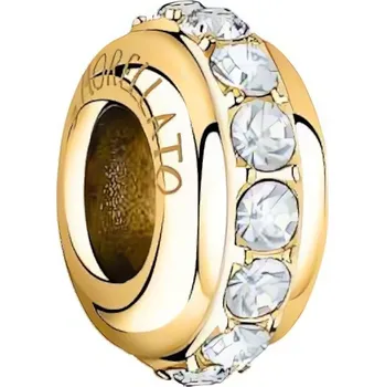 Náramek Moderní pozlacený korálek s krystaly Drops SCZ1246 Morellato