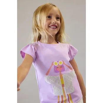 Chlapecké tričko Dětské tričko Mayoral 3007.6E.Mini.PPY2 fialová 40X, vel. 92