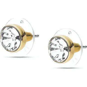 Náušnice Pozlacené náušnice pecky s krystalem JOA00668710 Fossil