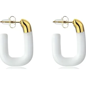 Náušnice Stylové oválné náušnice se smaltem EWE23136G Emily Westwood