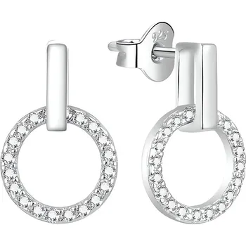 Náušnice Stylové stříbrné náušnice se zirkony AGUP2117L Beneto