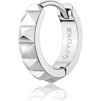 Módní doplněk Single kruhová náušnice z oceli Proud SPD35 S Agapo