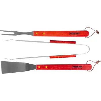 Sada nářadí BBQ S12049, na gril, Hardwood