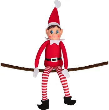 Vánoční dekorace Albi 29159 skřítek Nezbeda 30 cm červený
