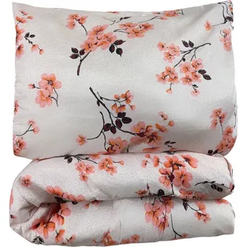 přikrývka SET Přikrývka a polštář Kvetoucí větvičky