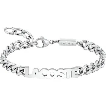 Náramek Stylový pánský náramek z oceli Script 2040476 Lacoste