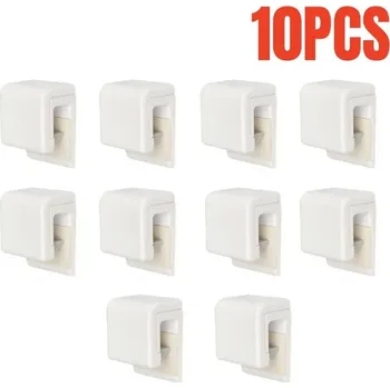 Držák kartáčků na zeď | koupelnový organizér - Bílá 10 ks