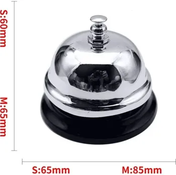 Domovní zvonek Elegantní stolní hotelový zvonek se servisním kroužkem | recepční zvonek - Stříbro , M