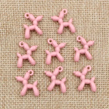 Přívěsek 10 ks Balónkový pes kovový přívěsek mix barev | dekorace - AG3-47