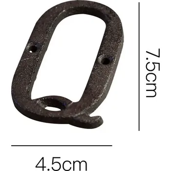 Kovová písmena a čísla s patinou | domovní cedule, nápis na zeď - Otázka