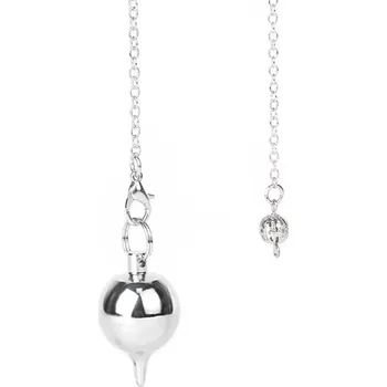 Kyvadlo z kovu pro věštění a reiki amulet | věštecké doplňky - Styl6-Stříbrná