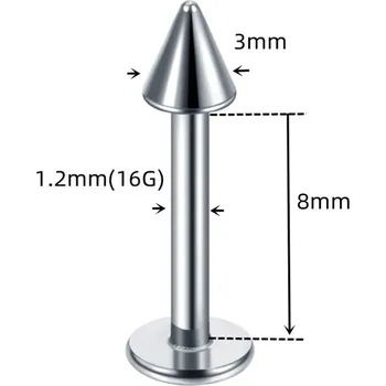 Piercing Ocelový septum kroužek clicker | piercing šperk - 11 , stříbrná barva