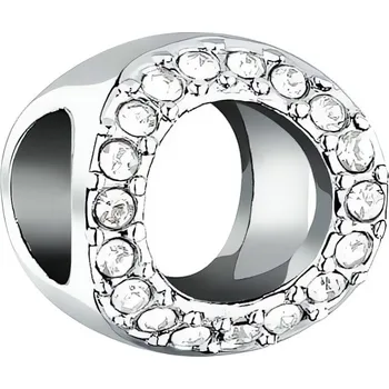 Přívěsek Stylový ocelový korálek Kroužek s krystaly Drops SCZ1404 Morellato