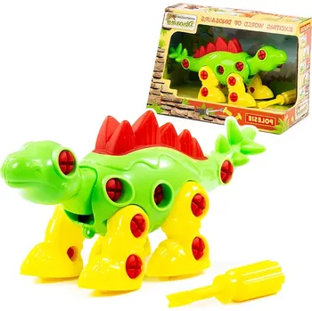 ostatní stavebnice Šroubovací stegosaurus dětská stavebnice