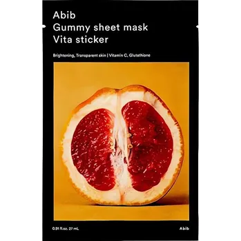 Pleťová maska Rozjasňující plátýnková maska Vita Sticker (Gummy Sheet Mask) Abib - 27 ml