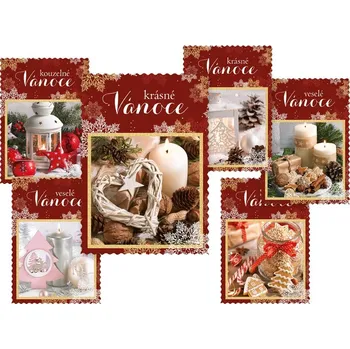 MFP Vánoční pohlednice 173 E 1 ks mix motivů