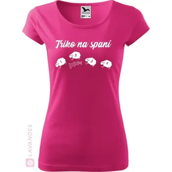 Dámské tričko Triko na spaní 2, dámské, purpurová, M (Dámské tričko na spaní)