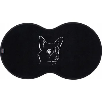 Miska pro psa Textilní podložka pod misku (cestovní) Max-Dywanik černá 1 l