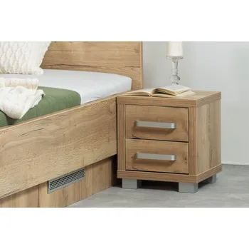 Noční stolek Noční stolek dvojzásuvka Šířka [cm]: 45, Výška [cm]: 45