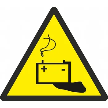 STRO.M propagace Samolepka ZVS14 10x10cm Výstraha prostor pro baterie