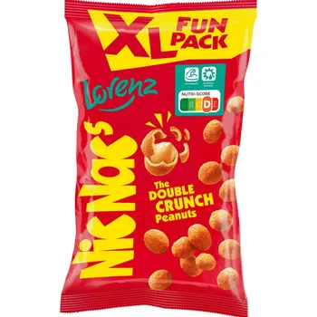 Popcorn Lorenz NicNac’s XL Fun Pack – arašídy v pikantním těstíčku 170 g - originál z Německa