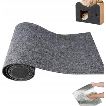 Samolepicí Ochranná podložka/Mata na gauč proti poškrábání pro kočky 200x40 cm Šedá