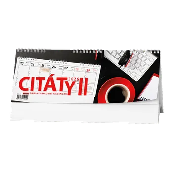 Kalendář Poprokan Stolní Pracovní CITÁTY II 28,5 × 10,4 cm 2025