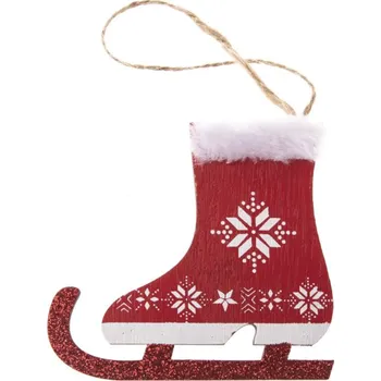 Vánoční dekorace Závěsná dekorace Brusle 2ks