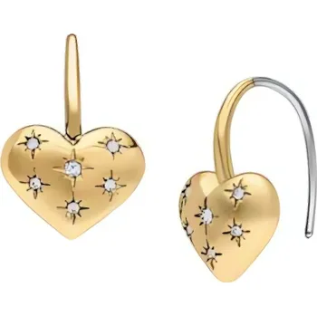 Náušnice Visací srdíčkové náušnice Sadie JF04833710 Fossil