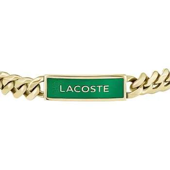 Náramek Moderní pozlacený náramek z oceli 2040323 Lacoste