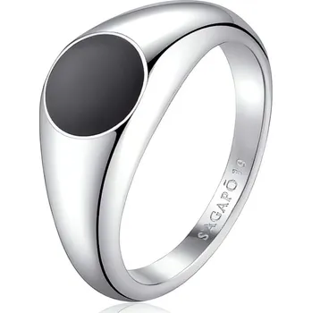 Módní doplněk Moderní ocelový prsten pro muže Ripple SRP36 S Agapo / Obvod: 61 mm - 61 mm