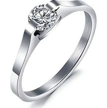 Prsten Ocelový prsten s krystalem KRS-088 Troli / Obvod: 56 mm - 56 mm