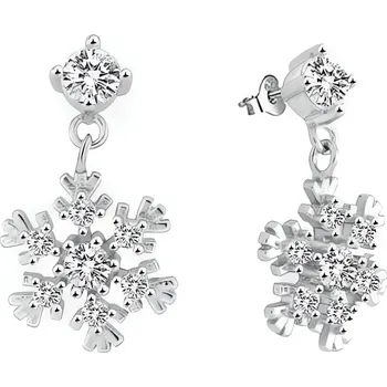 Šperk Okouzlující stříbrné náušnice Vločky AGUP2752 Beneto
