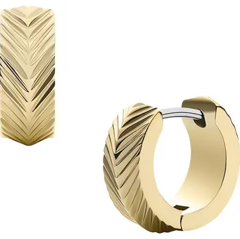 Náušnice Elegantní pozlacené kruhové náušnice Harlow JF04116710 Fossil