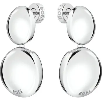 Módní doplněk Módní visací náušnice z oceli Nugget 1580718 Hugo Boss